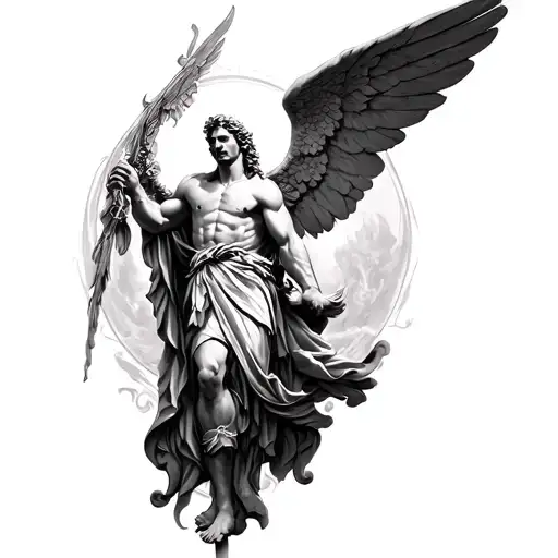 St Michael tattoo design idea