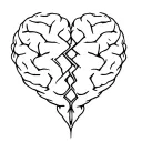 Kintsugi Brain Broken Heart tattoo design idea