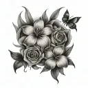 stella&Trisha tattoo design idea