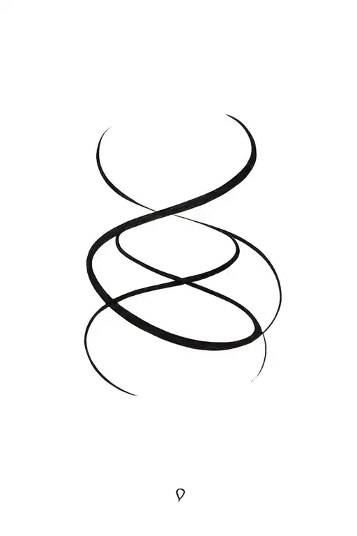 mobius strip tattoo design idea