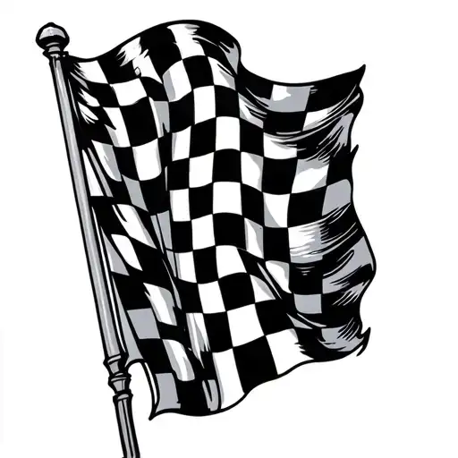 Checkered Flag tattoo design idea