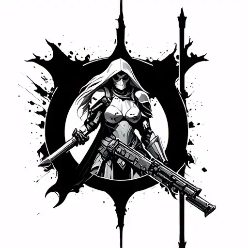 Warhammer 40K sisters of battle tattoo design idea