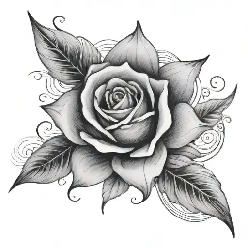 the word allure tattoo design idea