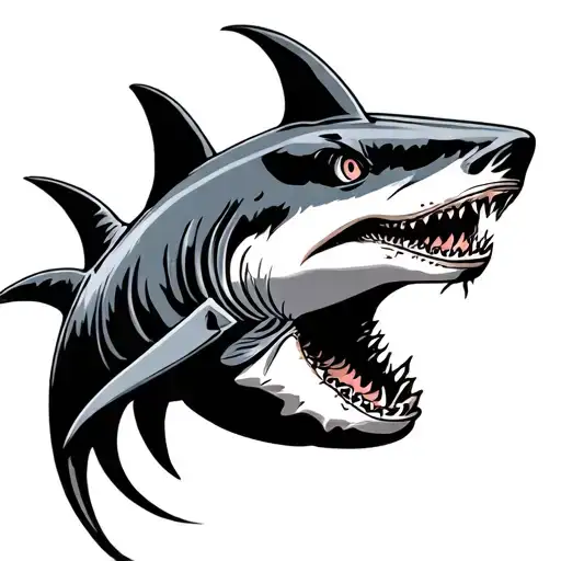 Celtic Shark tattoo design idea