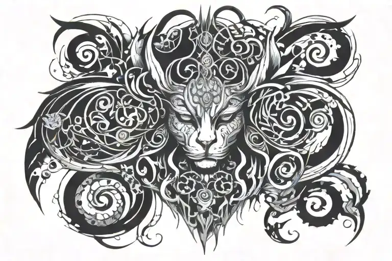 143 integrated into the body tattoo design idea