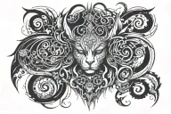 143 integrated into the body tattoo design idea