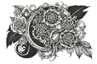 143 integrated into the body tattoo design idea