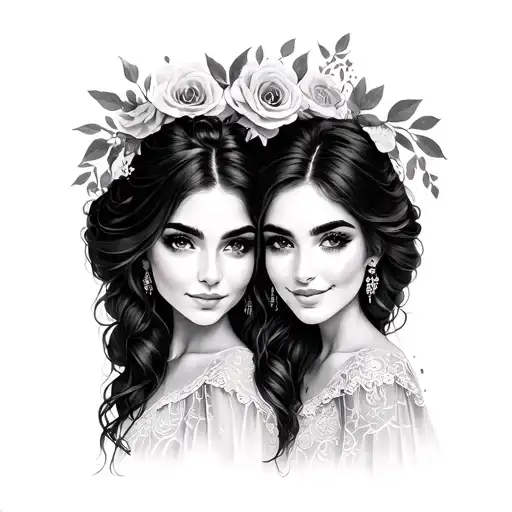 Sisters Matching tattoo design idea