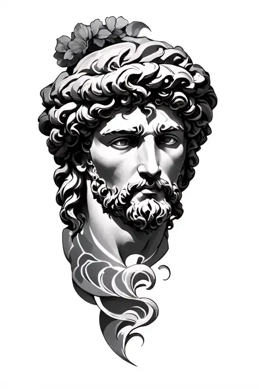 greek gods tattoo design idea
