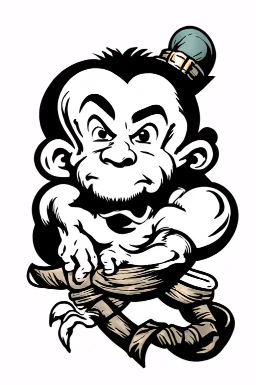 popeye tattoo design idea