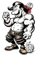 popeye tattoo design idea