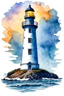 lighthouse tattoo design idea