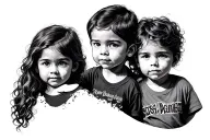 armband tattoo 3 kids tattoo design idea