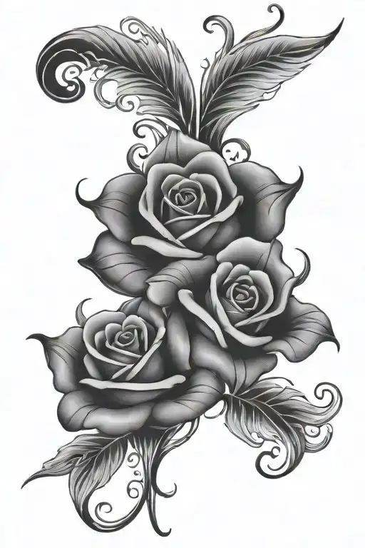 name with kiss mark tattoo design idea