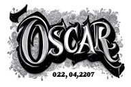 "Oscar 02.04.2017" text tattoo tattoo design idea