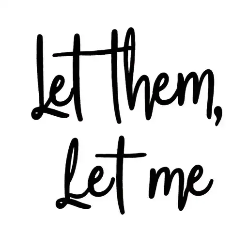 "Let them, let me" "Let them, let me" water Lilly flower tattoo design idea