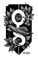 mark 9:23 written tattoo design idea