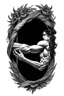 Tattoo symbolizing strength and never forgetting who you are. Forearm tattoo wrapping around to the bicep tattoo design idea