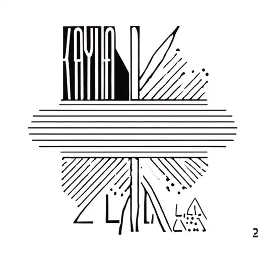 NAME KAYLA LAYLA tattoo design idea