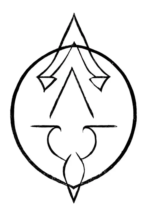 Aries Sagittarius libra zodiac sign tattoo design idea