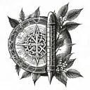 Ogham tattoo design idea