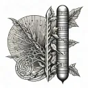 Ogham tattoo design idea