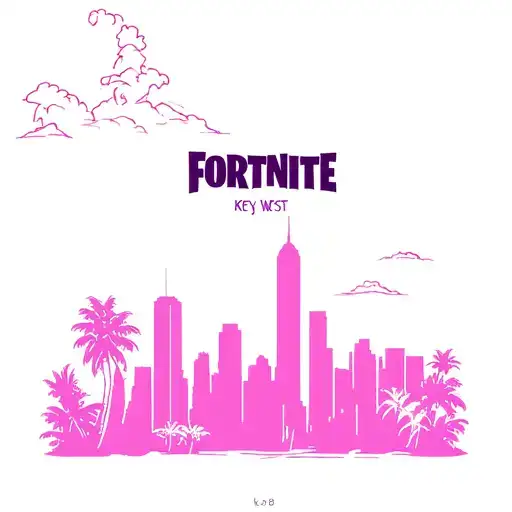 Fortnite and key west fl skyline tattoo design idea
