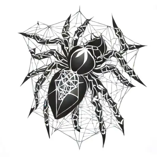 spider shoulder tattoo design idea
