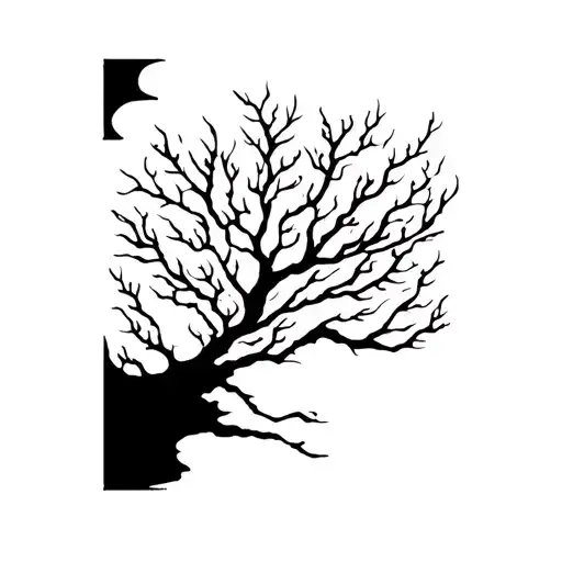BURNING BUSH tattoo design idea