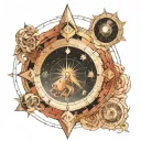 birth chart graph morphing tattoo design idea