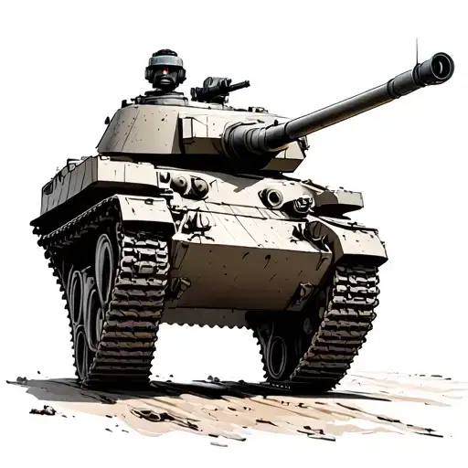 Abrams Tank tattoo design idea