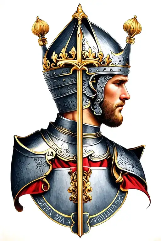 "Stefan Mila" maltese knight tattoo design idea