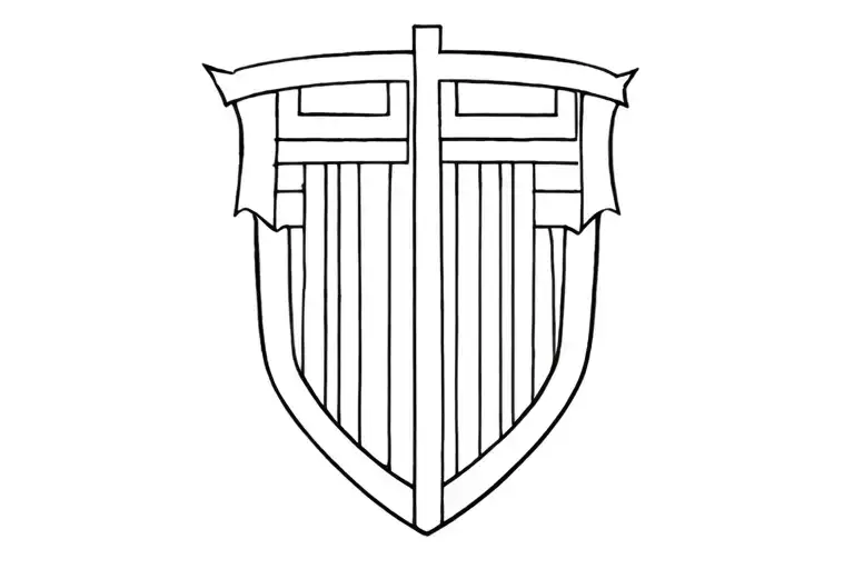greek hoplite shield wall tattoo design idea