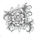 M Z tattoo design idea