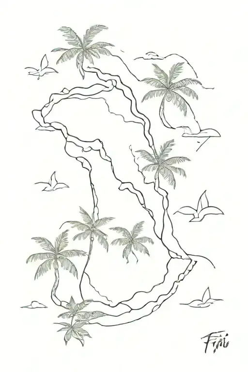 Fiji Islands tattoo design idea