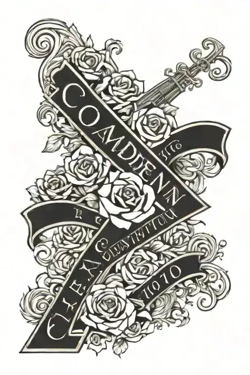 Camden Quinton tattoo on arm in Champagne letters tattoo design idea