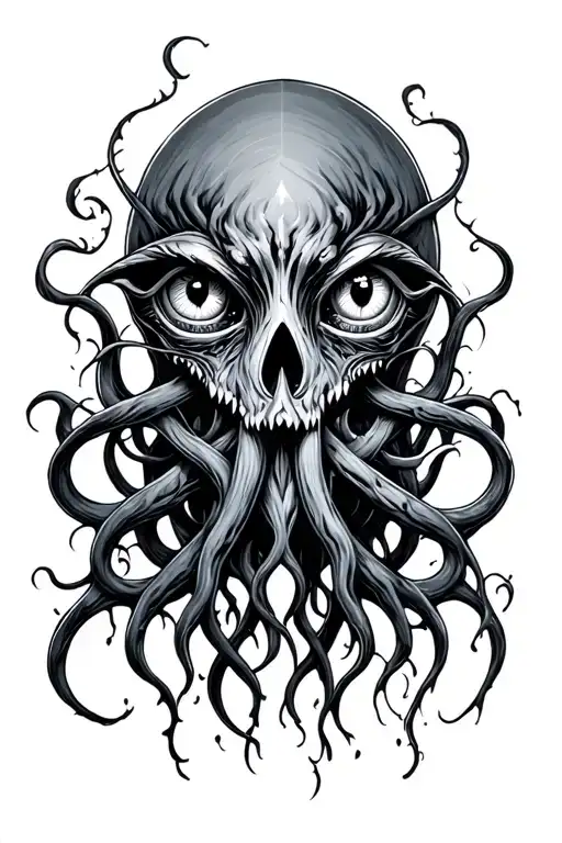 Eldritch Multiple Eyes tattoo design idea