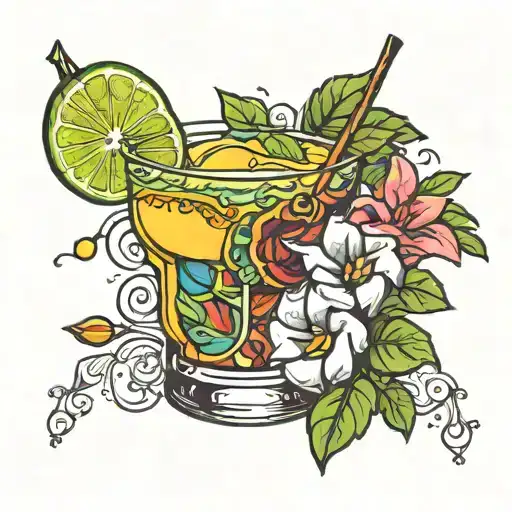 Margarita tattoo design idea