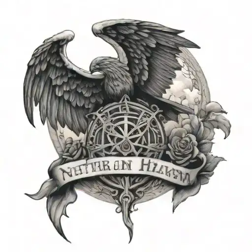 neither in heaven nor on earth tattoo design idea