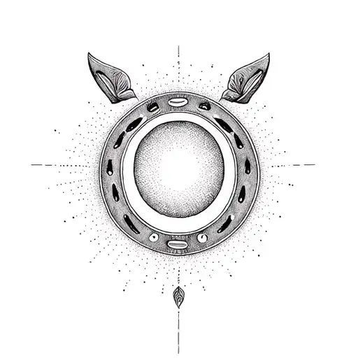 Horseshoe tattoo design idea
