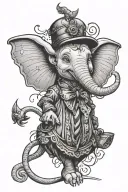 dumbo tattoo design idea