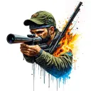 sniper tattoo design idea