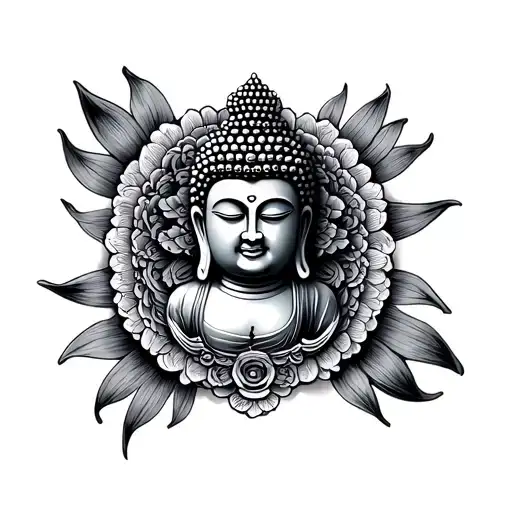 Buddha im symbol charm bracelet tattoo design idea