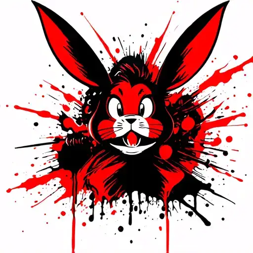 horror slashers and looney tunes tattoo design idea