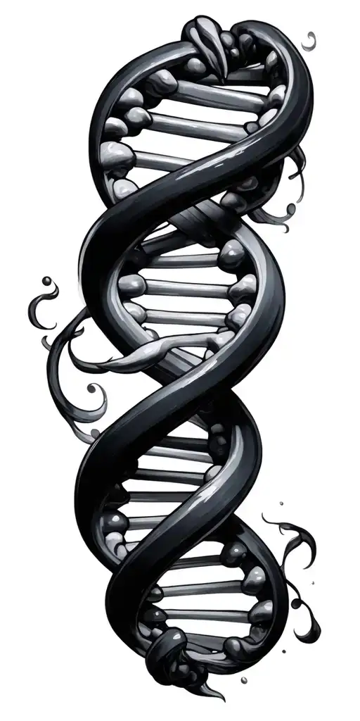 Dna tattoo design idea