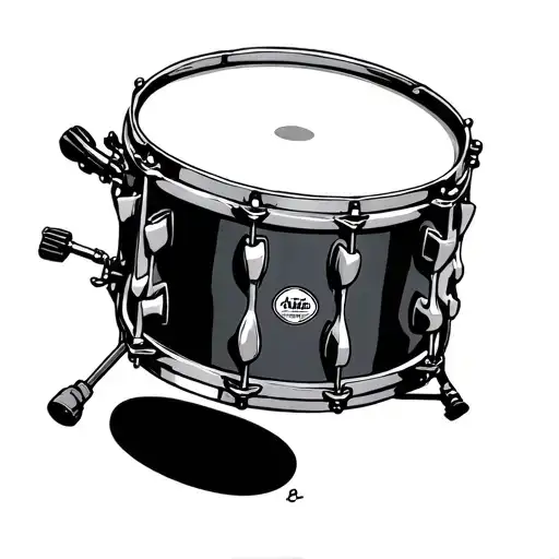 snare drum anthurie tattoo design idea
