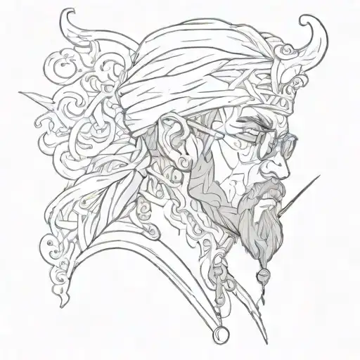 Thug tattoo design idea