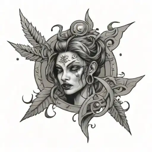 arcane jinx powder tattoo design idea
