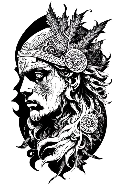 Nordic mythology tattoo tattoo design idea
