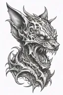 human bites tattoo design idea